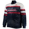 Mens St. Louis Cardinals Navy & Red Satin Jackets