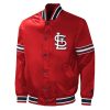Men's St. Louis Cardinals Red Satin Varsity Jacket