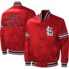 Men's St. Louis Cardinals Red Satin Varsity Jackets