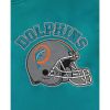 Miami Dolphins Varsity Satin Full Snap Jackets