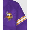 Minnesota Vikings Varsity Satin Full Snap Jackets