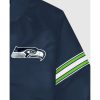 Seattle Seahawks Varsity Satin Full Snap Jackets
