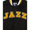 Utah Jazz Varsity Satin Full Snap Jackets