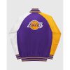 Youth Los Angeles Lakers Varsity Full Snap Jacket