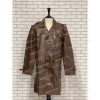 Royson Brown Leather Duster Coat