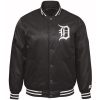 Starter Detroit Tigers Old English D Patent Satin Black Jacket