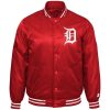 Starter Detroit Tigers Old English D Patent Satin Red Jacket