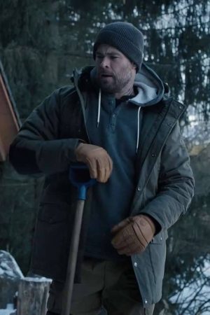 Chris Hemsworth Extraction 2 Black Hooded Jacket