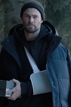 Chris Hemsworth Extraction 2 Black Puffer Jacket