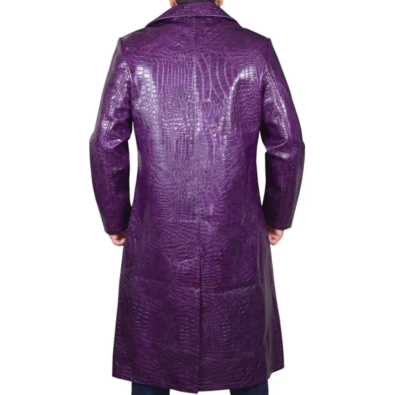 Suicide Squad Joker Crocodile Trench Coat