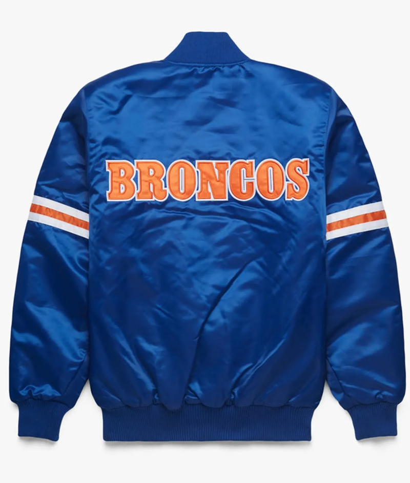 Ohio Denver Broncos Blue Bomber Satin Jacket