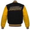 NHL Pittsburgh Penguins Varsity Black and Yellow Jacket