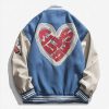 Men’s Letter Foaming Love Varsity Jacket