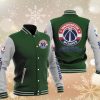 Washington Wizards Green Varsity Baseball Jacket