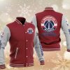 Washington Wizards Red Varsity Baseball Jacket