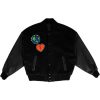 YKHD Endless Slaughter Hip Hop Black Varsity Jacket
