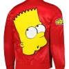 Bart Simpson Bomber Red Jacket