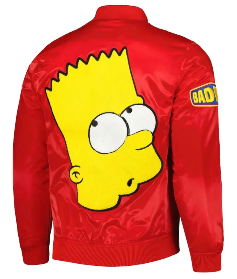 Bart Simpson Bomber Red Jacket