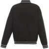 Black Charlotte Hornets Poly Twill Jacket