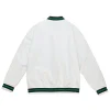 Boston Celtics Lightweight White Satin Jacket