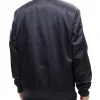 Brooklyn Nets Team Logo Black Satin Jacket
