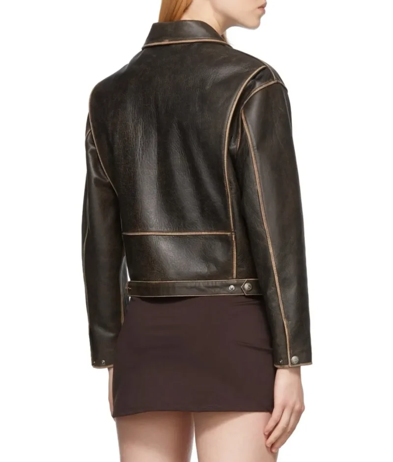 Women’s Brown Classic Biker Leather Jacket