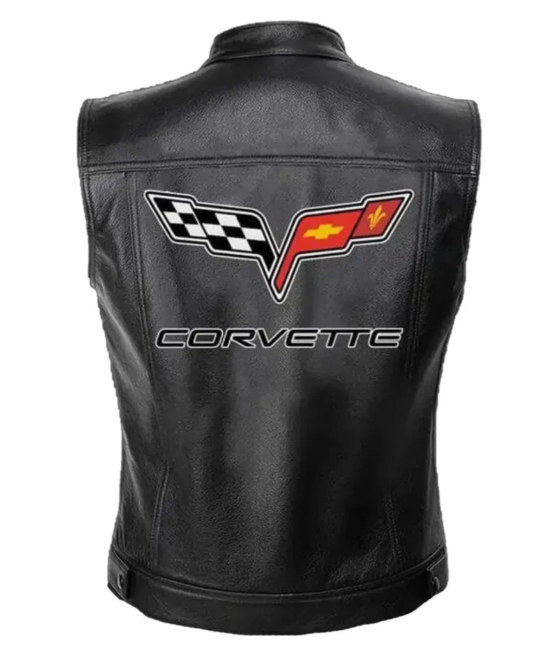Chevrolet Corvette Black Leather Vest