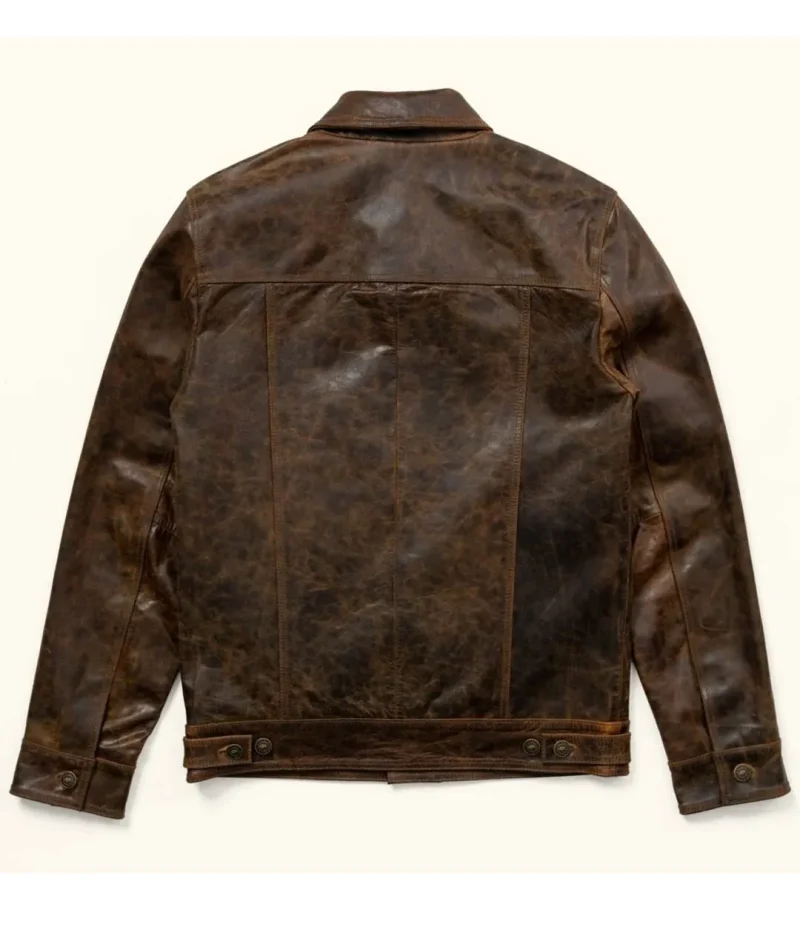 Driggs Full-Button Leather Jacket