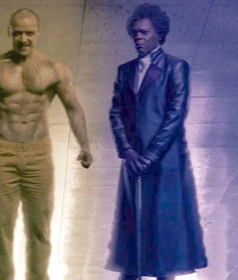 Elijah Price Glass Leather Coat