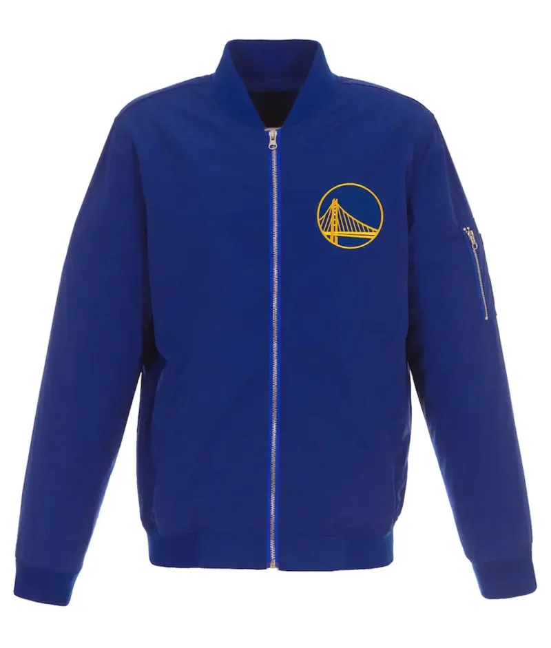 Golden State Warriors Bomber Lightweight Nylon Jacket