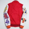 LA Street Fashion Rock Stadium Patches Flight Bomber Jacket