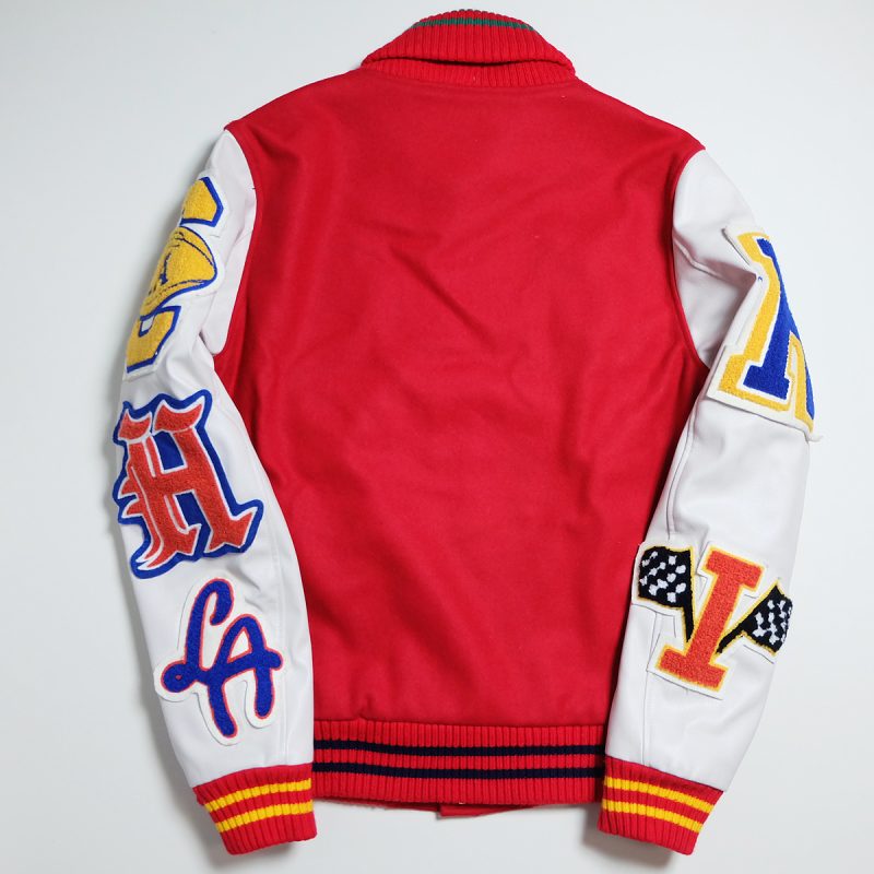 LA Street Fashion Rock Stadium Patches Flight Bomber Jacket