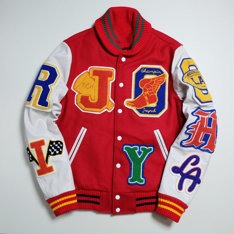 LA Street Fashion Rock Stadium Patches Flight Bomber Jacket