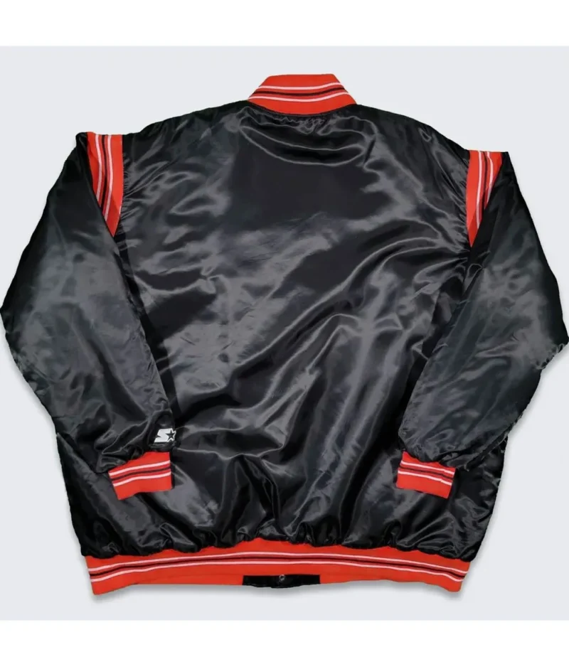Miami Heat Teddy Black Varsity Satin Jacket