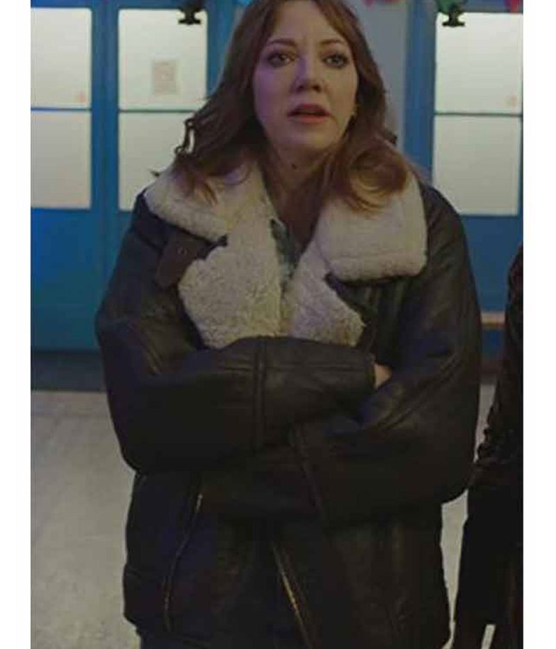 Motherland Diane Morgan Shearling Jacket