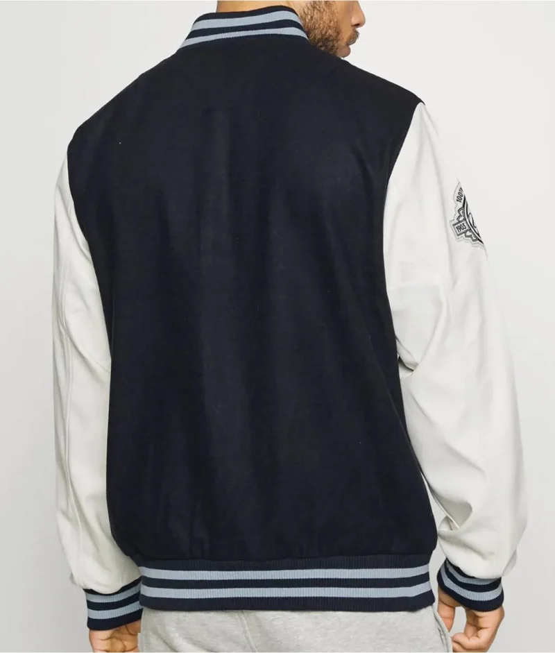 NY Yankees MLB Patch Navy Blue Varsity Jacket