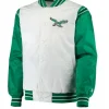 Philadelphia Eagles Starter Green and White Jacket