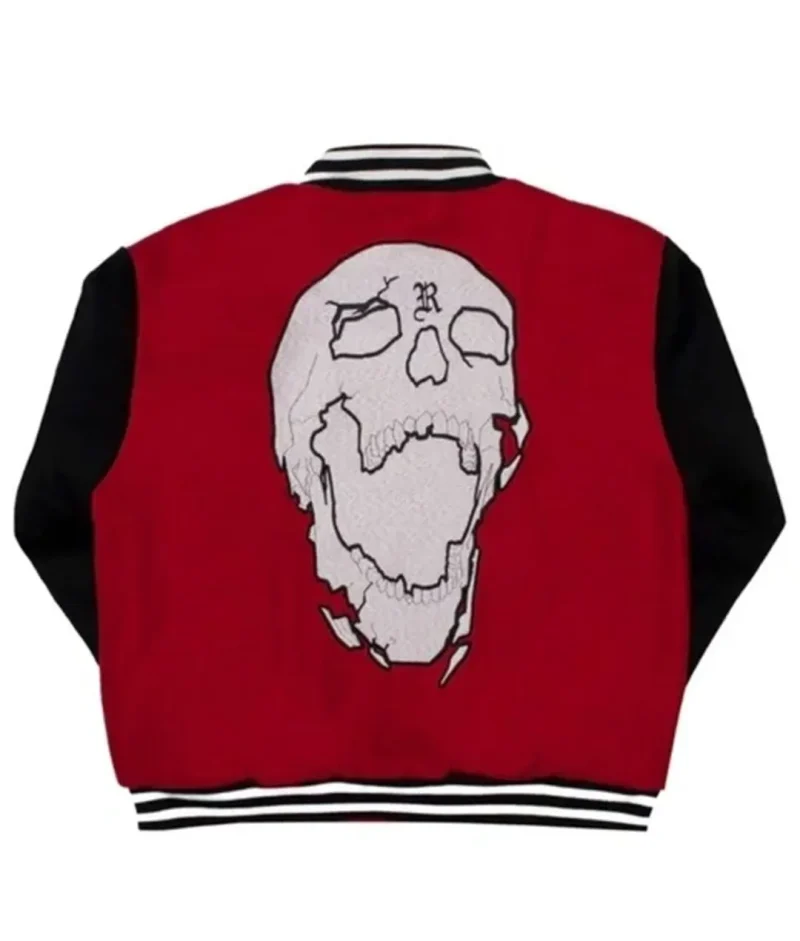 Revenge Autumn Skeleton Varsity Jacket