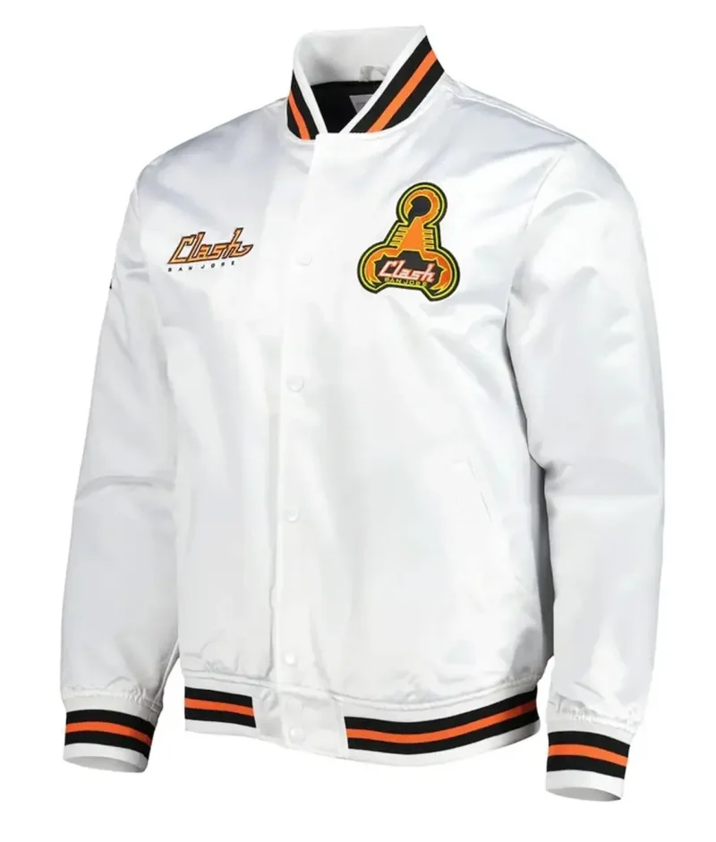 White San Jose Earthquakes City Satin Jacket