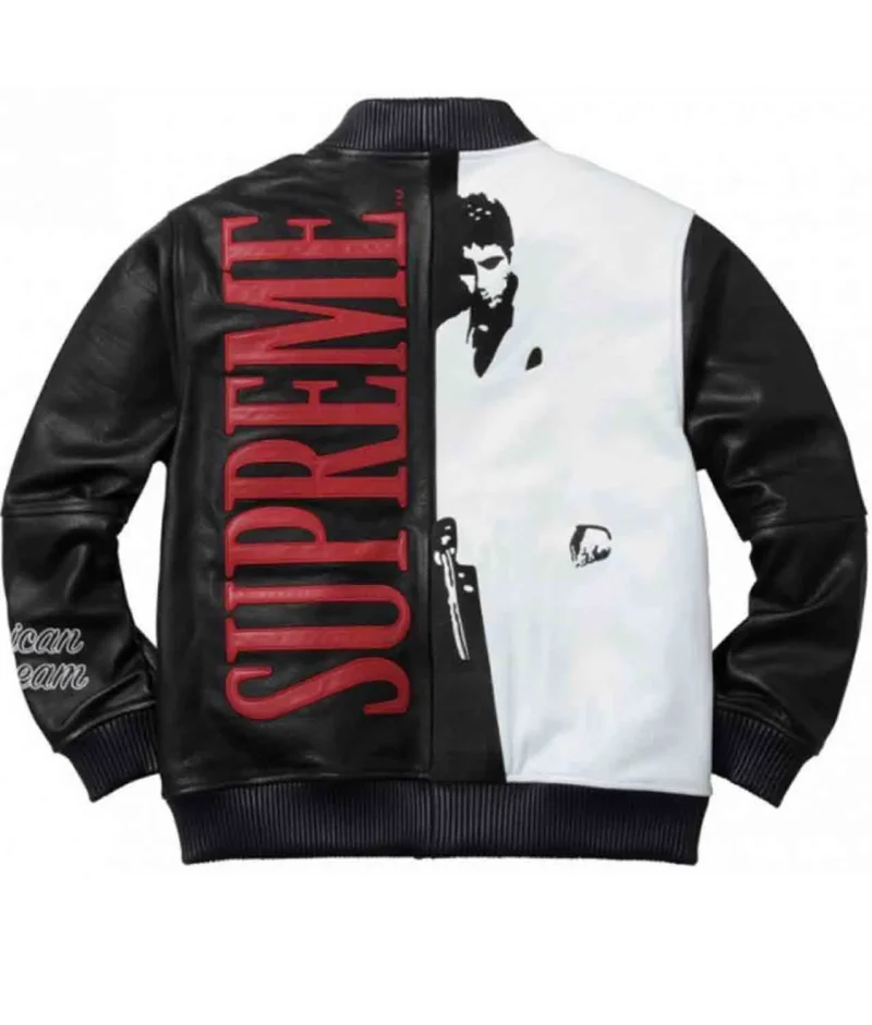 Tony Montana Scarface Bomber Leather Jacket