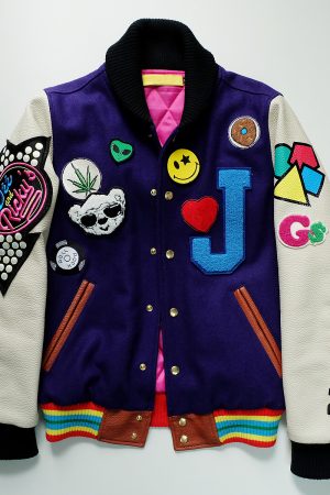 Vintage Dough boy & Bakers man Patches Stadium Jacket