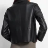 Women’s Cropped Piazza Leather Jacket
