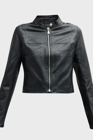 Women’s Like Leather Moto Jacket