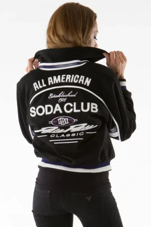 Soda Club Pelle Pelle Women All American Black Jacket