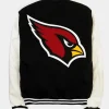 Arizona Cardinals Black and White Varsity Jacket