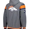Gray Denver Broncos Extreme Hoodie