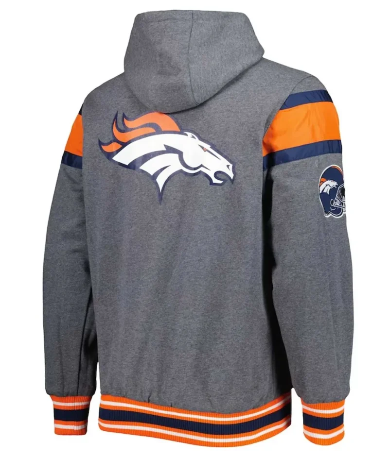 Gray Denver Broncos Extreme Hoodie