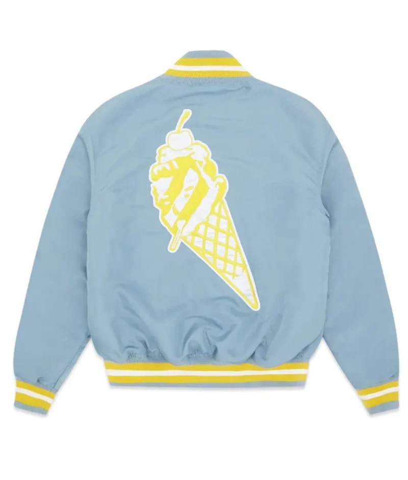 Light Blue BBC ICECREAM Baseball Jacket