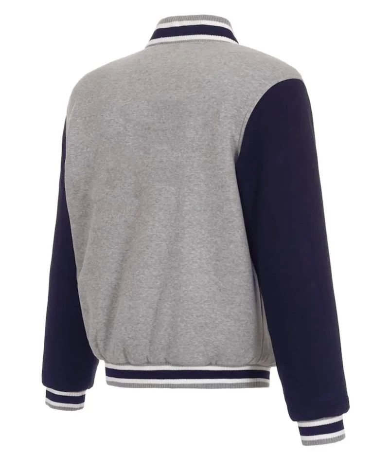 Nashville SC Gray and Navy Varsity Wool Jacket