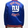 NY Giants Heavyweight Royal Satin Jacket